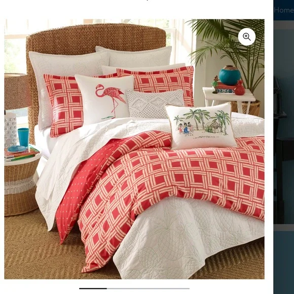 Nine Palms Sunrise Duvet Cover + 2 Shams - Picture 2 of 8